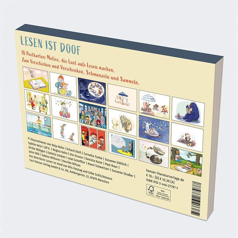 Bild: 9783446277977 | Lesen ist doof Postkarten-Set | Nils Freytag (u. a.) | Taschenbuch