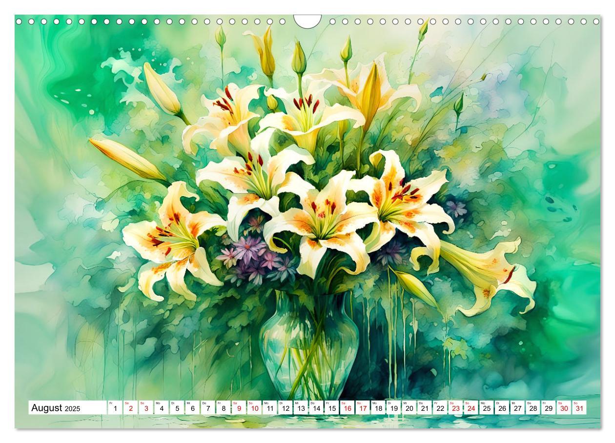 Bild: 9783383811081 | Blumenbuketts (Wandkalender 2025 DIN A3 quer), CALVENDO Monatskalender