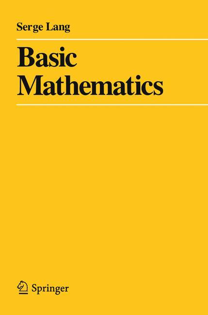 Cover: 9780387967875 | Basic Mathematics | Serge Lang | Taschenbuch | Paperback | 496 S.