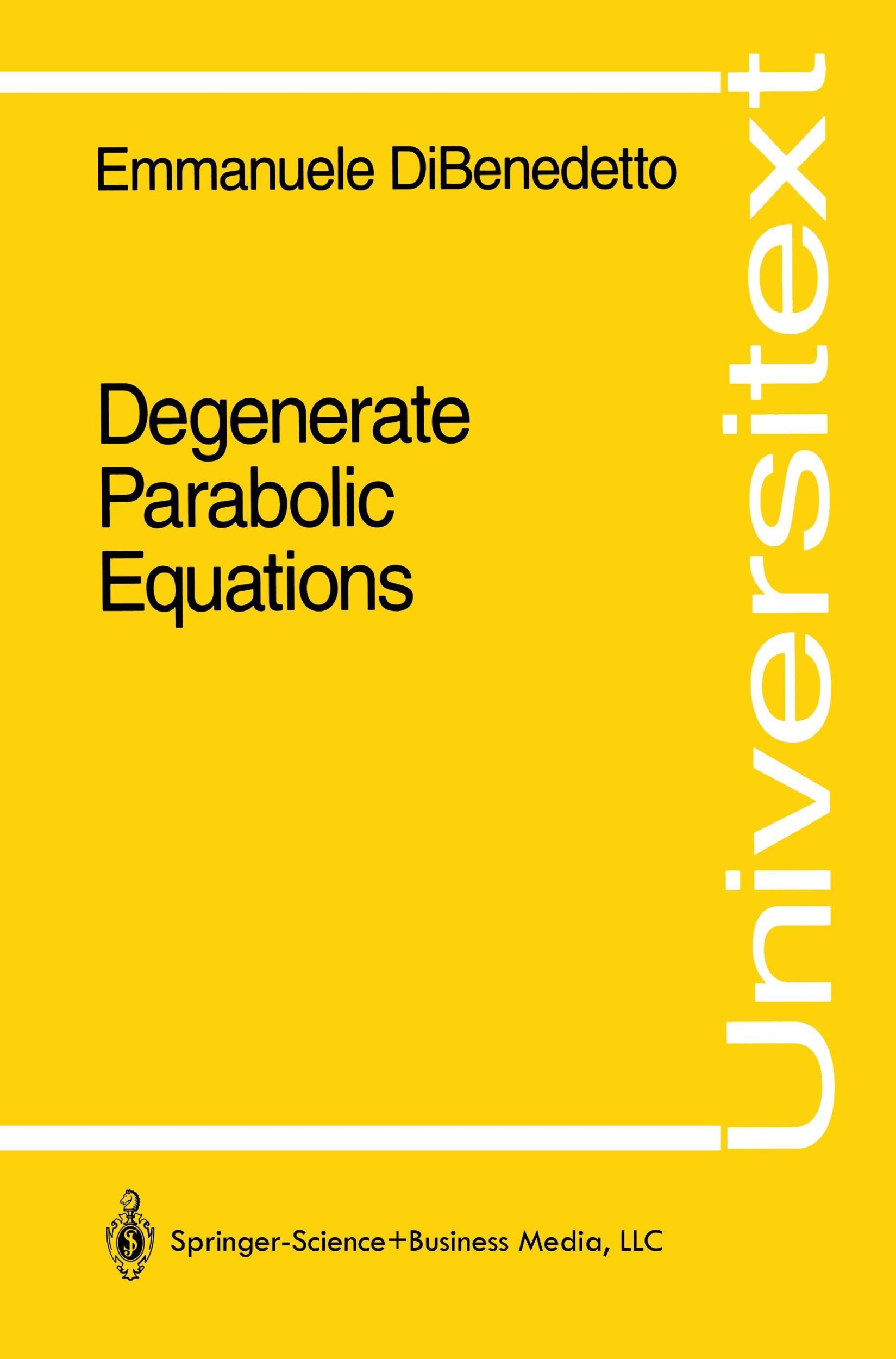 Cover: 9780387940205 | Degenerate Parabolic Equations | Emmanuele Dibenedetto | Taschenbuch