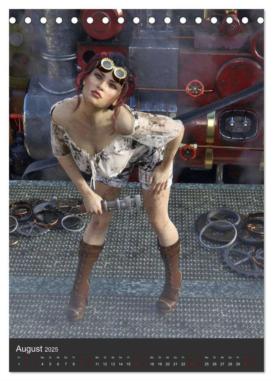 Bild: 9783435938834 | Sexy Steampunk Pin Up (Tischkalender 2025 DIN A5 hoch), CALVENDO...