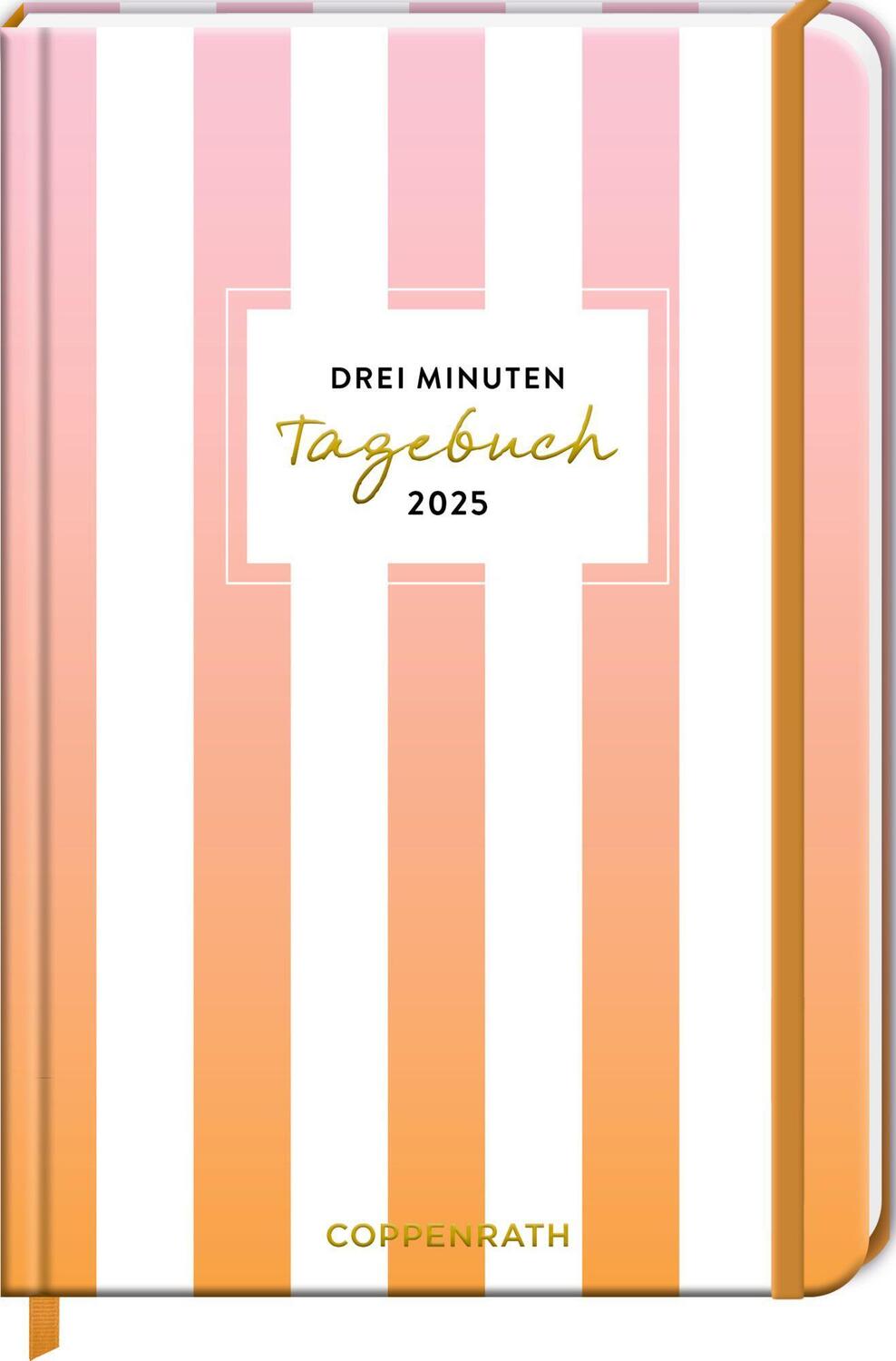 Cover: 4050003955285 | Großer Wochenkalender - 3 Minuten Tageb. 2025/Streifen rosa | Kalender