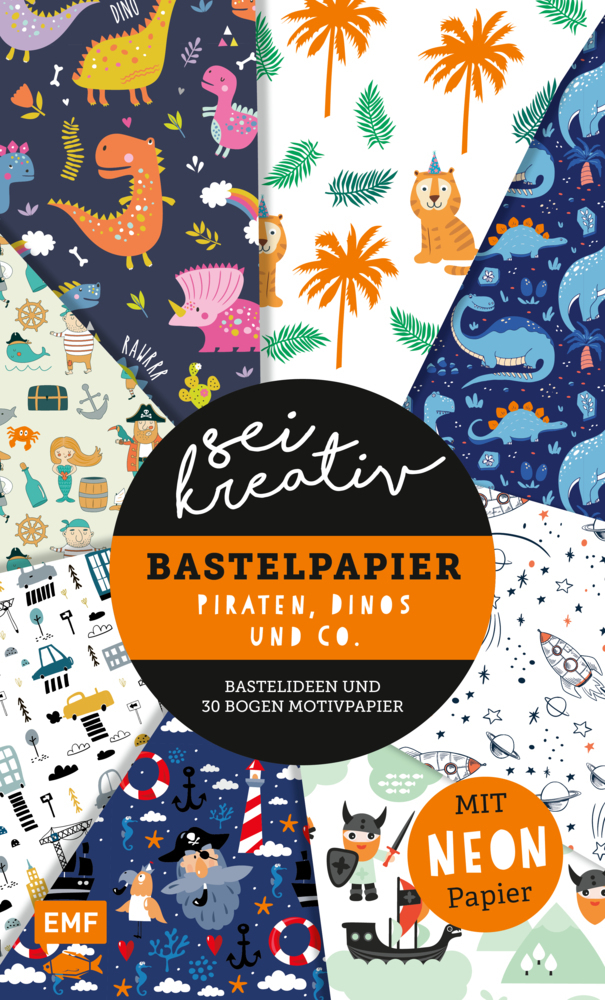 Cover: 9783745903768 | Sei kreativ! - Bastelpapier Piraten, Dinos und Co. | Thade Precht