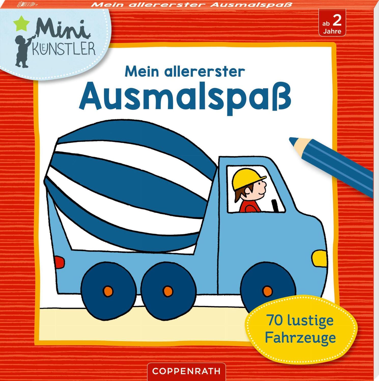 Cover: 9783649647454 | Mein allererster Ausmalspaß | 70 lustige Fahrzeuge | Maja Bach | Buch