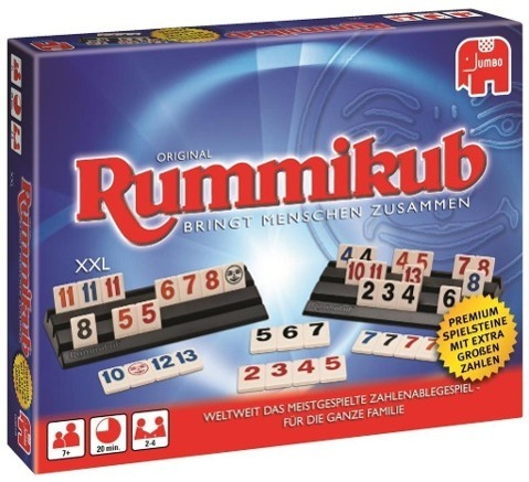 Cover: 8710126038192 | Original Rummikub XXL | Premium Spielsteine mit extra großen Zahlen