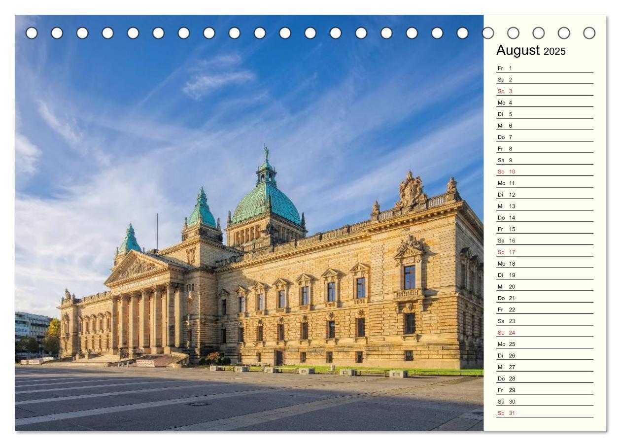 Bild: 9783435518180 | Reise durch Leipzig (Tischkalender 2025 DIN A5 quer), CALVENDO...