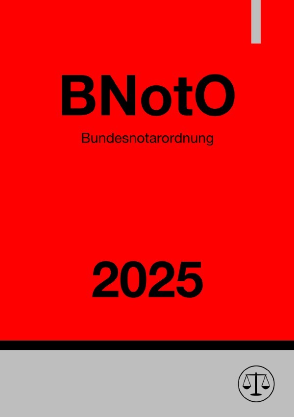 Cover: 9783818768560 | Bundesnotarordnung - BNotO 2025 | DE | Ronny Studier | Taschenbuch