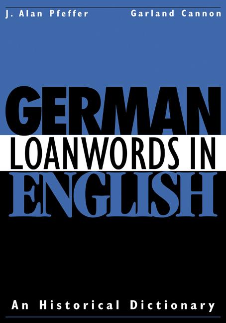 Cover: 9780521148375 | German Loanwords in English | An Historical Dictionary | Taschenbuch