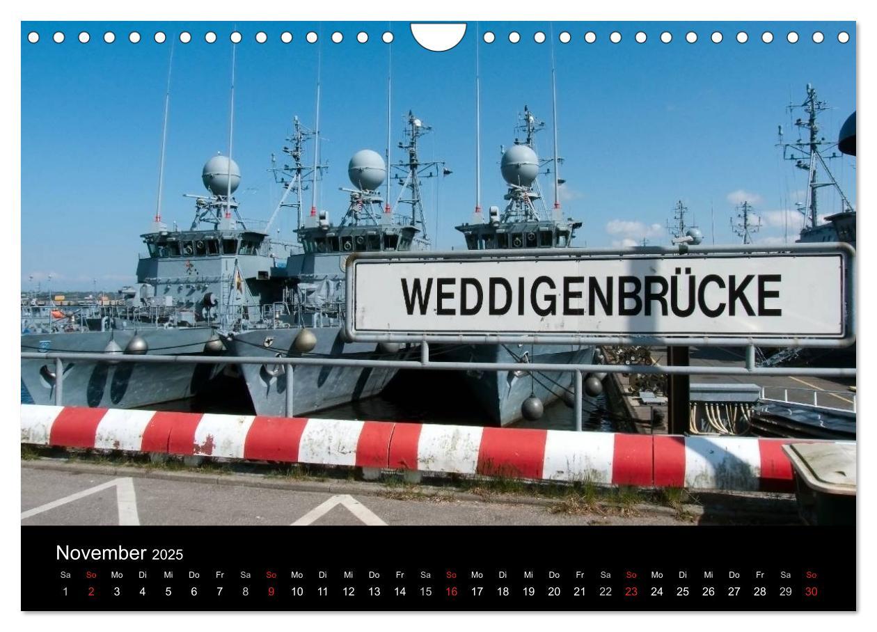 Bild: 9783435733583 | Marinestützpunkt Kiel (Wandkalender 2025 DIN A4 quer), CALVENDO...