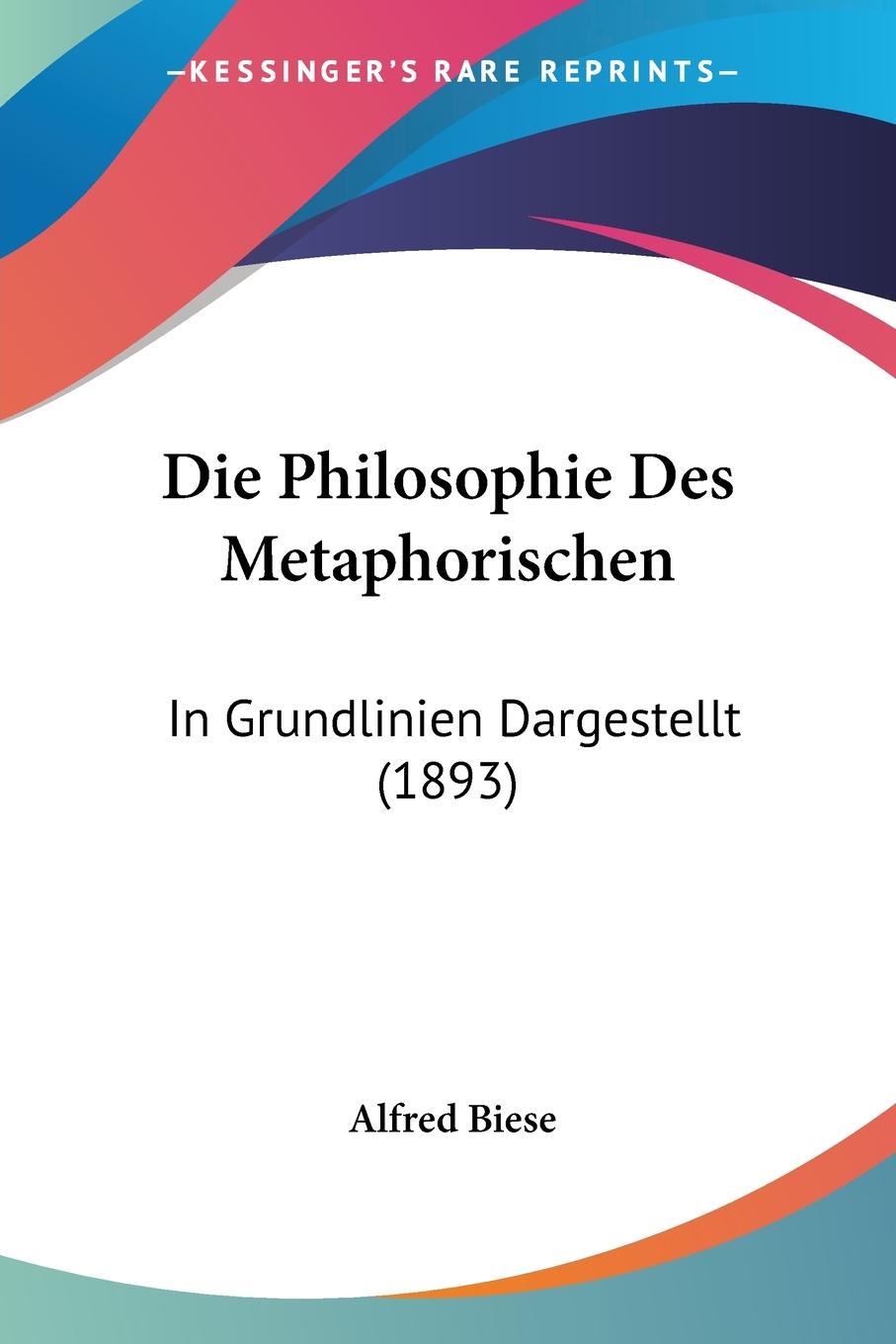 Cover: 9781104048945 | Die Philosophie Des Metaphorischen | In Grundlinien Dargestellt (1893)