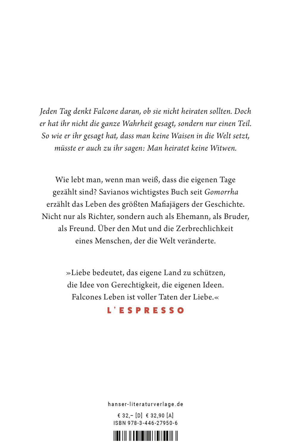 Bild: 9783446279506 | Falcone | Roman | Roberto Saviano | Buch | 544 S. | Deutsch | 2024