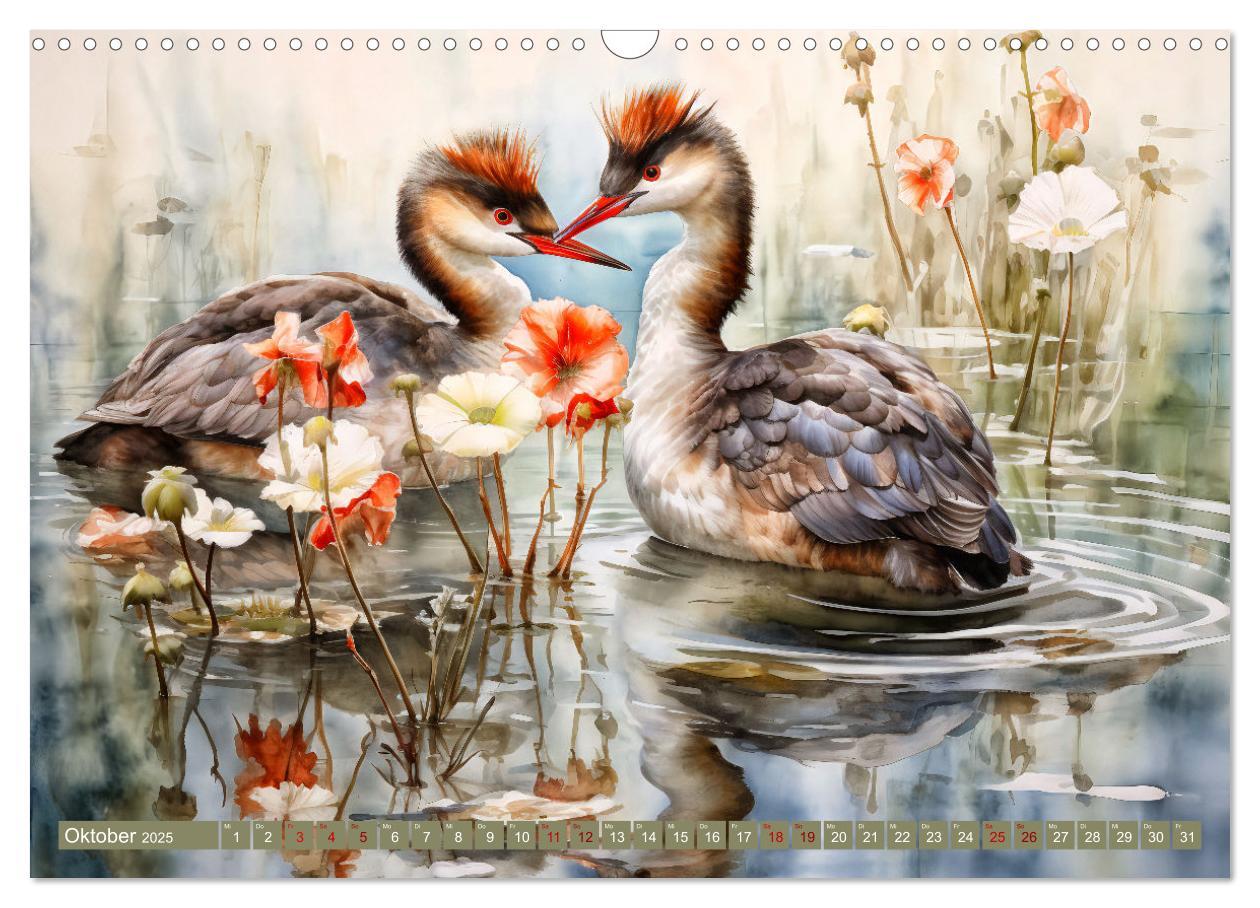 Bild: 9783383886362 | Buntes Treiben am Wasser - Fantasie Aquarelle der Tiere am Gewässer...