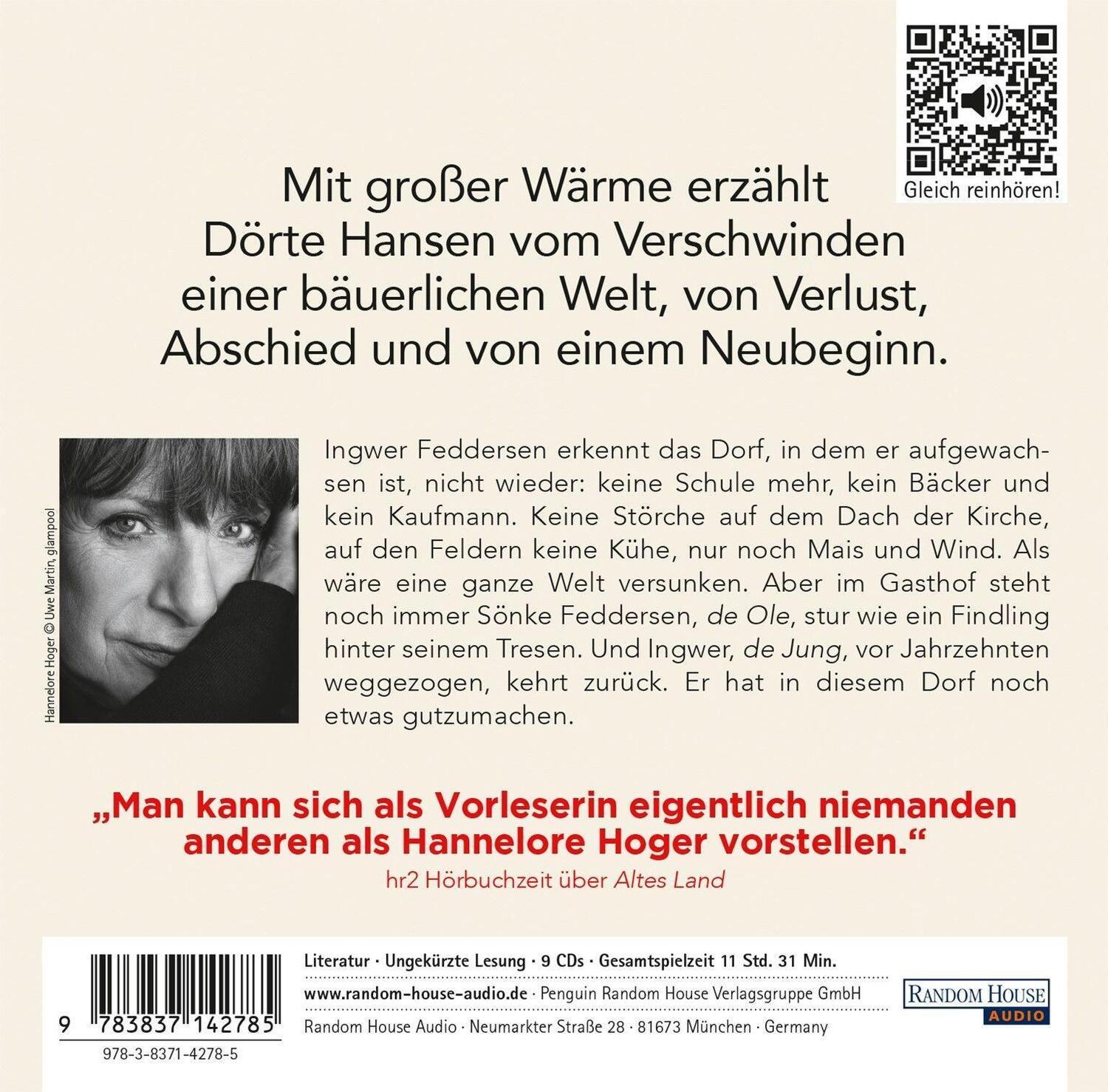 Bild: 9783837142785 | Mittagsstunde | Dörte Hansen | Audio-CD | 9 Audio-CDs | Deutsch | 2018