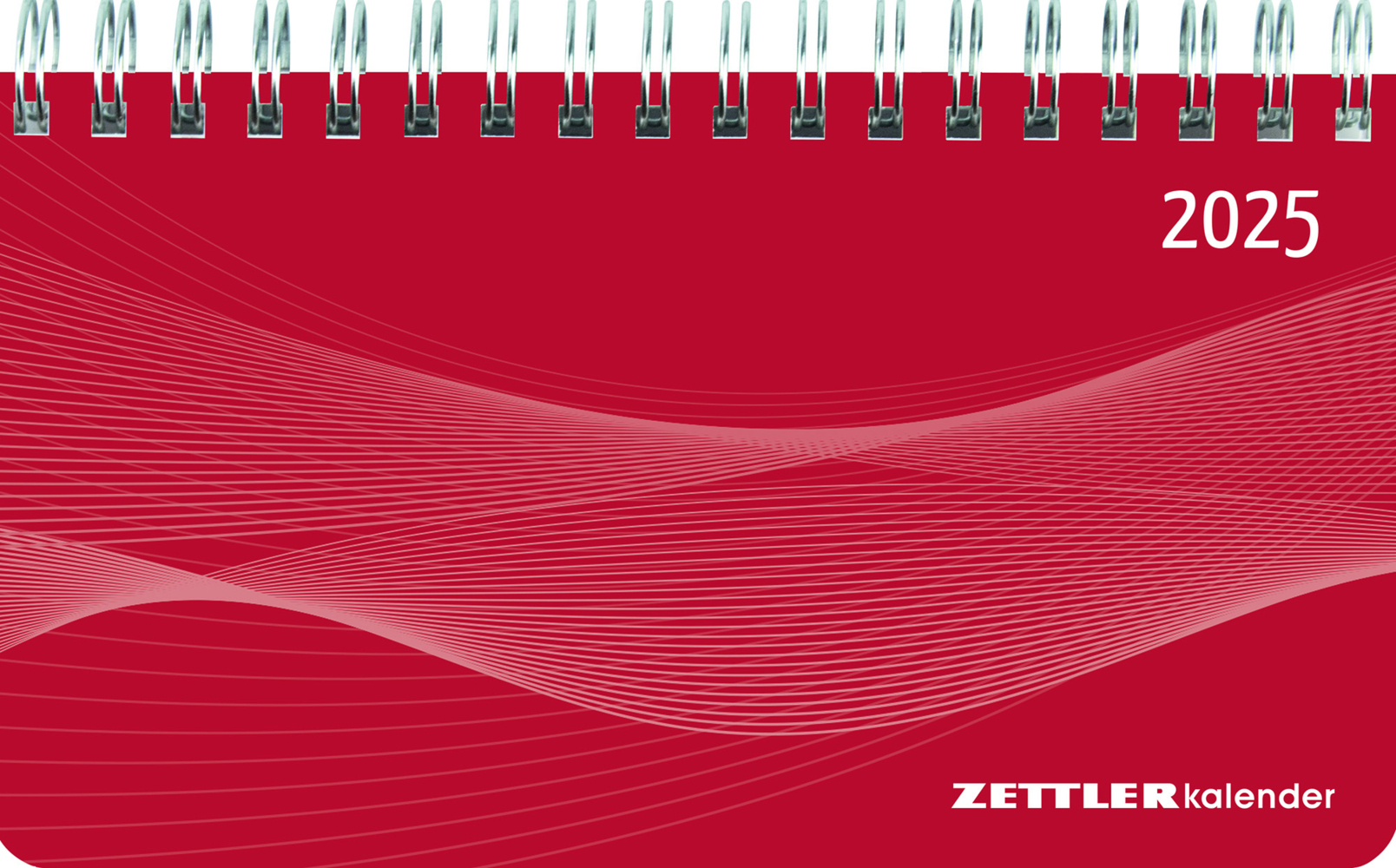 Cover: 4006928025886 | Zettler - Querkalender Mini 2025 rot, 15,6x9cm, Bürokalender mit...