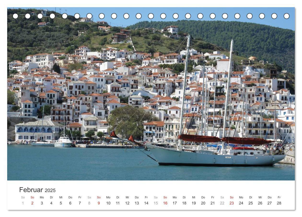 Bild: 9783435500758 | Sporadeninsel Skiathos (Tischkalender 2025 DIN A5 quer), CALVENDO...