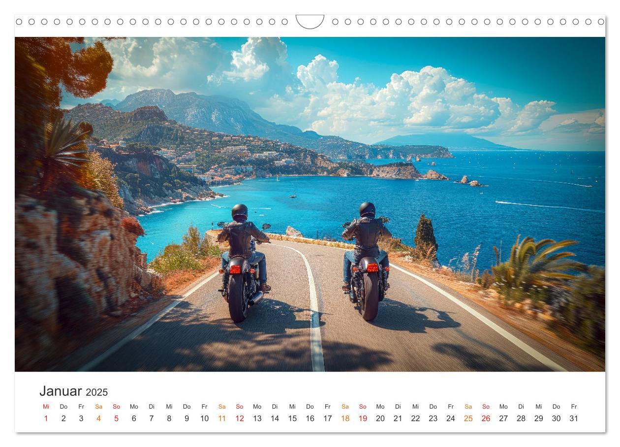 Bild: 9783383817120 | Motorrad tolle Momente (Wandkalender 2025 DIN A3 quer), CALVENDO...