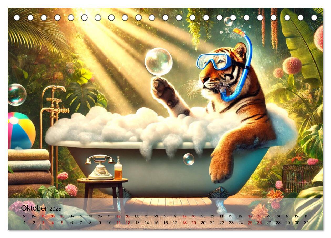 Bild: 9783457226070 | Tierische Illusionen - Humorvolle Tierfantasien (Tischkalender 2025...