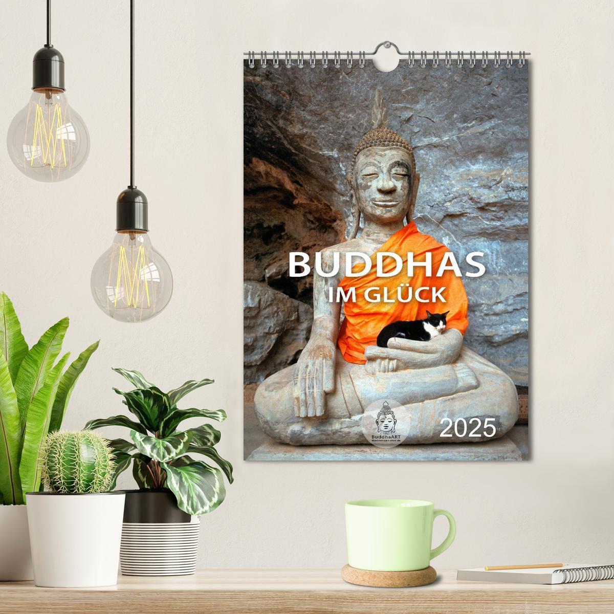 Bild: 9783435892327 | Buddhas im Glück (Wandkalender 2025 DIN A4 hoch), CALVENDO...