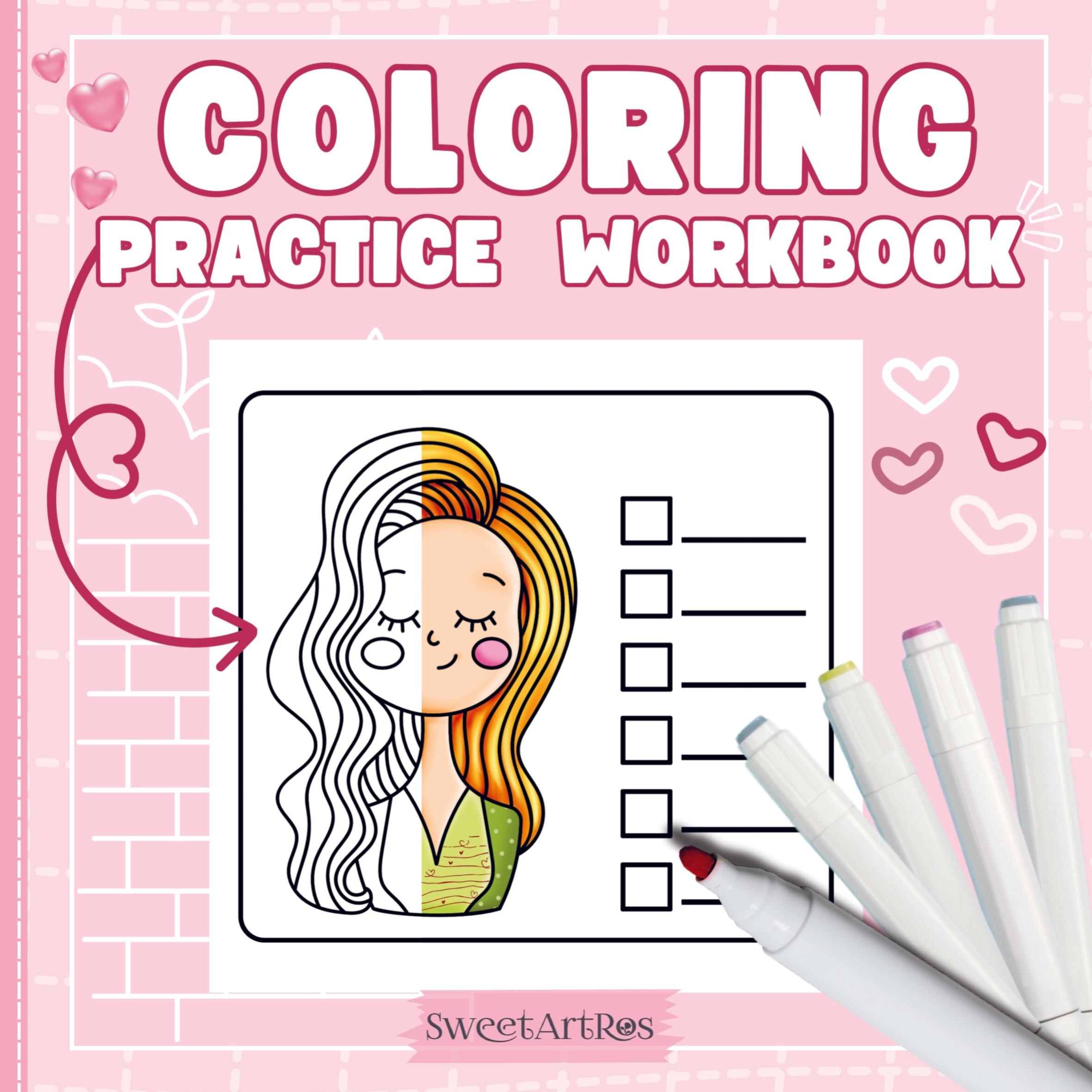 Cover: 9789403779812 | Coloring Practice Workbook | SweetArtRos Publishing | Taschenbuch