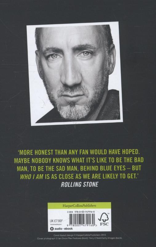 Rückseite: 9780007479160 | Pete Townshend: Who I Am | Pete Townshend | Taschenbuch | Englisch