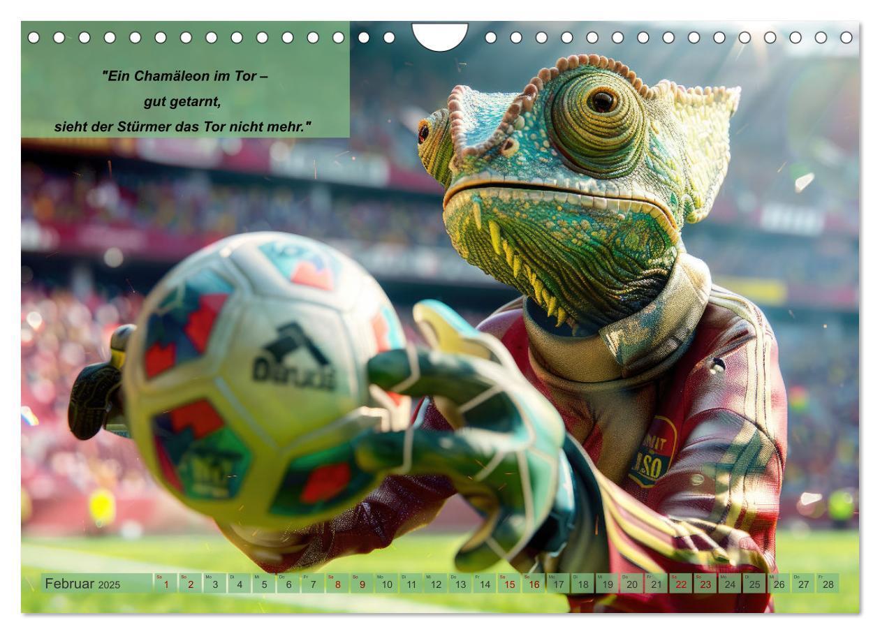 Bild: 9783457152676 | Der tierisch lustige Fußballkalender (Wandkalender 2025 DIN A4...