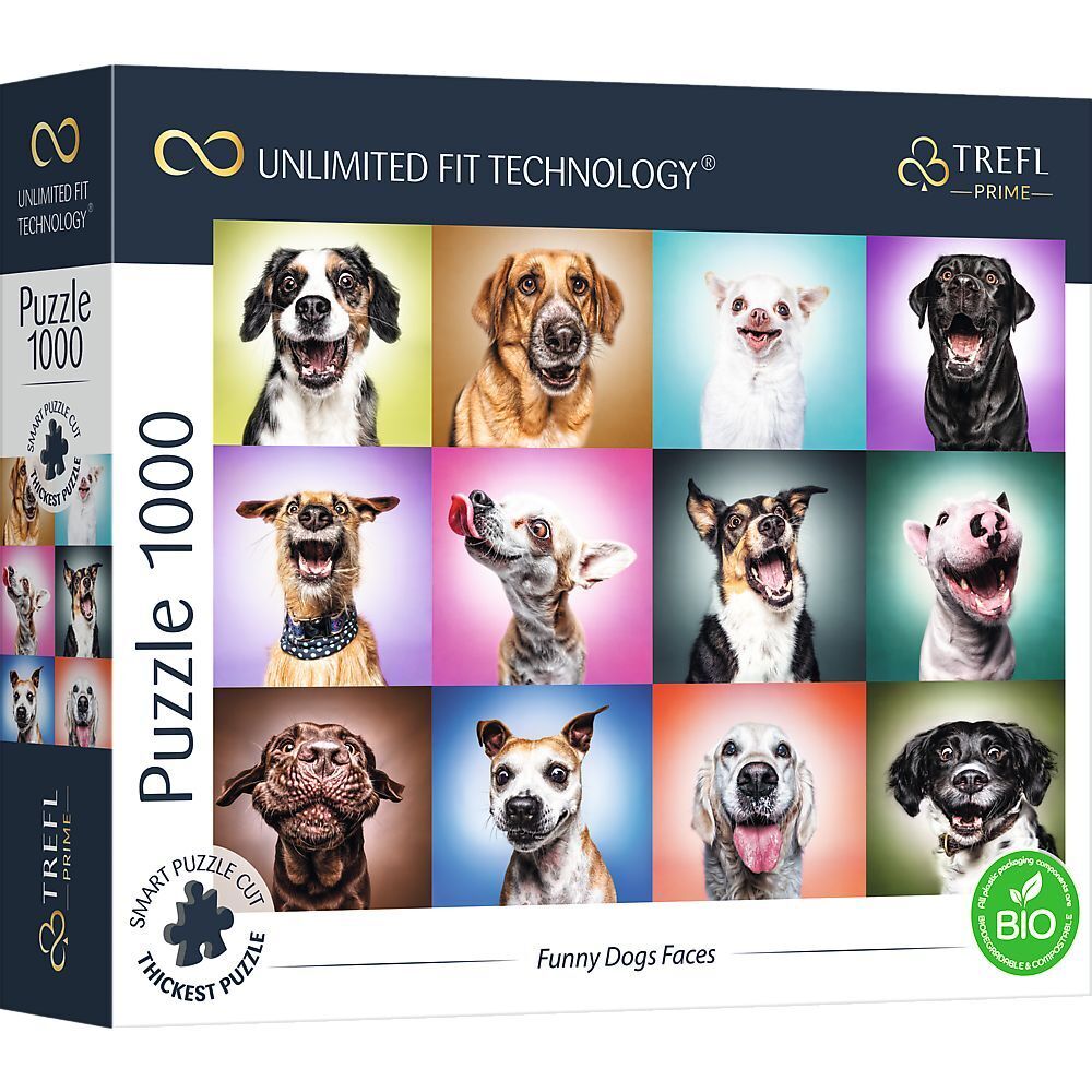 Cover: 5900511107067 | UFT Puzzle 1000 - Lustige Hundegesichter | Spiel | Kartonage | 10706