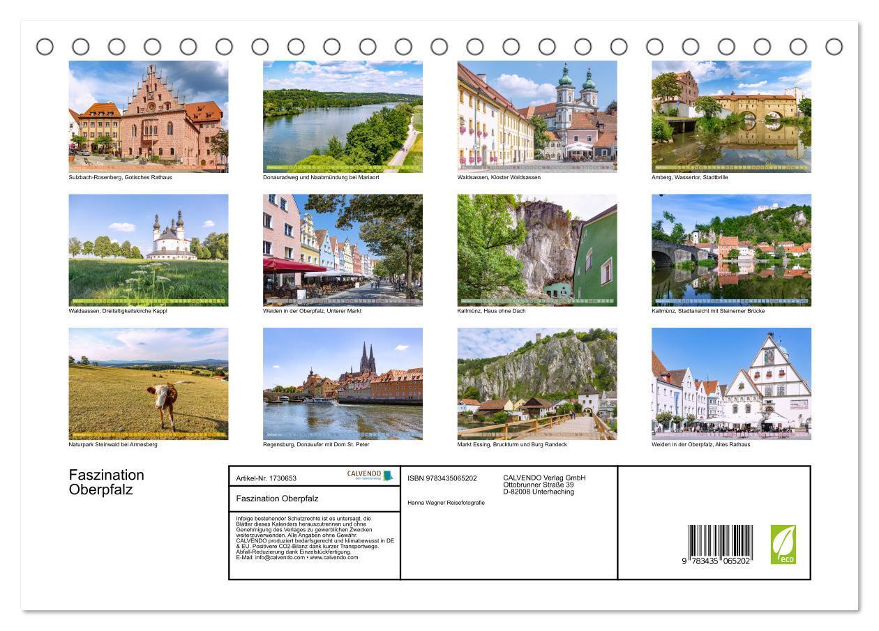 Bild: 9783435065202 | Faszination Oberpfalz (Tischkalender 2025 DIN A5 quer), CALVENDO...