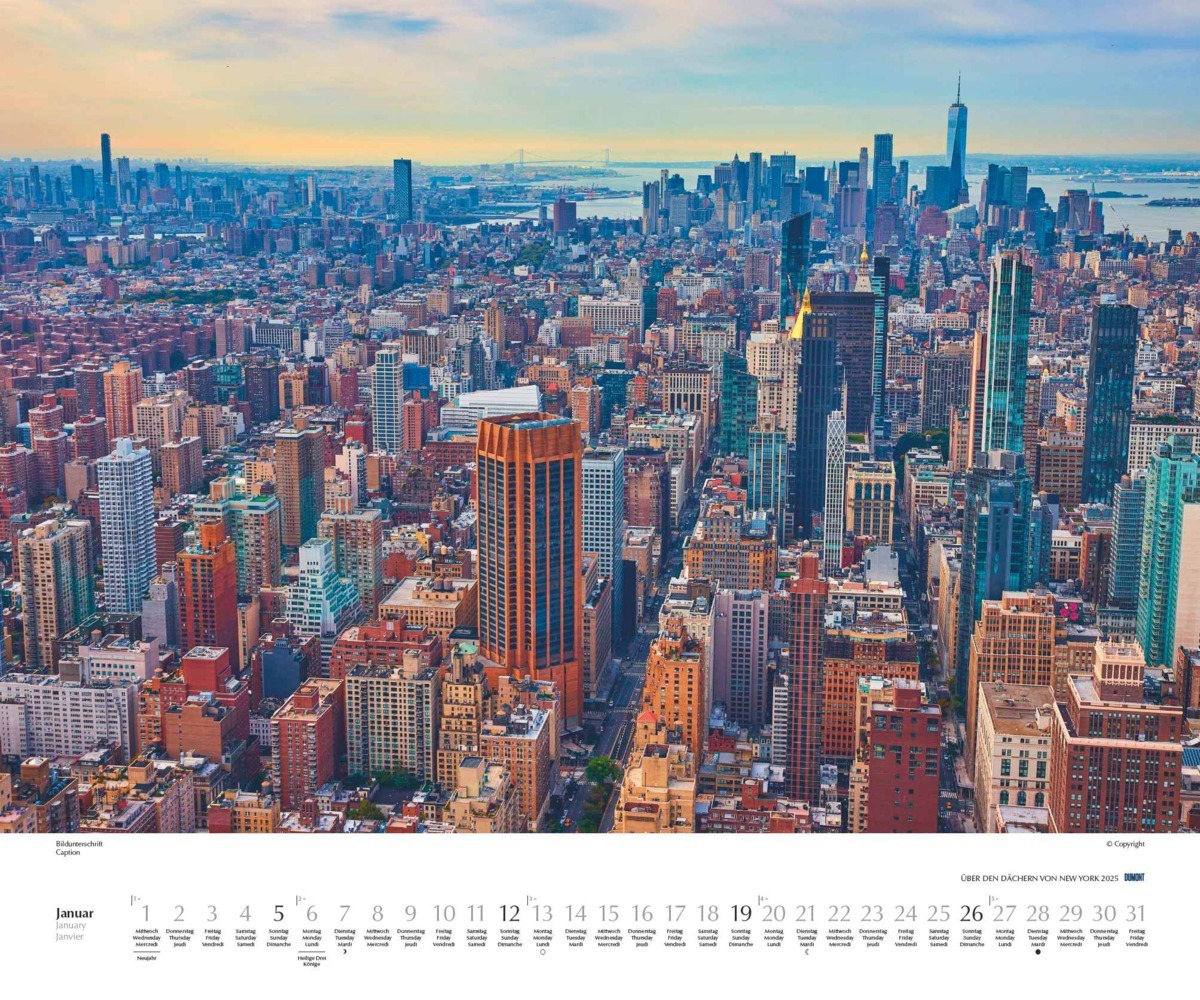 Bild: 4250809653754 | DUMONT - Über den Dächern von New York 2025 Wandkalender, 60x50cm,...