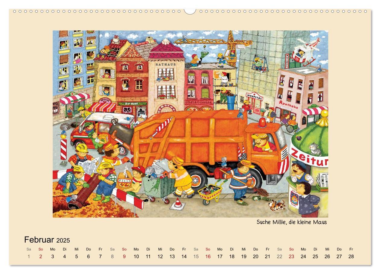 Bild: 9783435834839 | Wimmelbilder (Wandkalender 2025 DIN A2 quer), CALVENDO Monatskalender