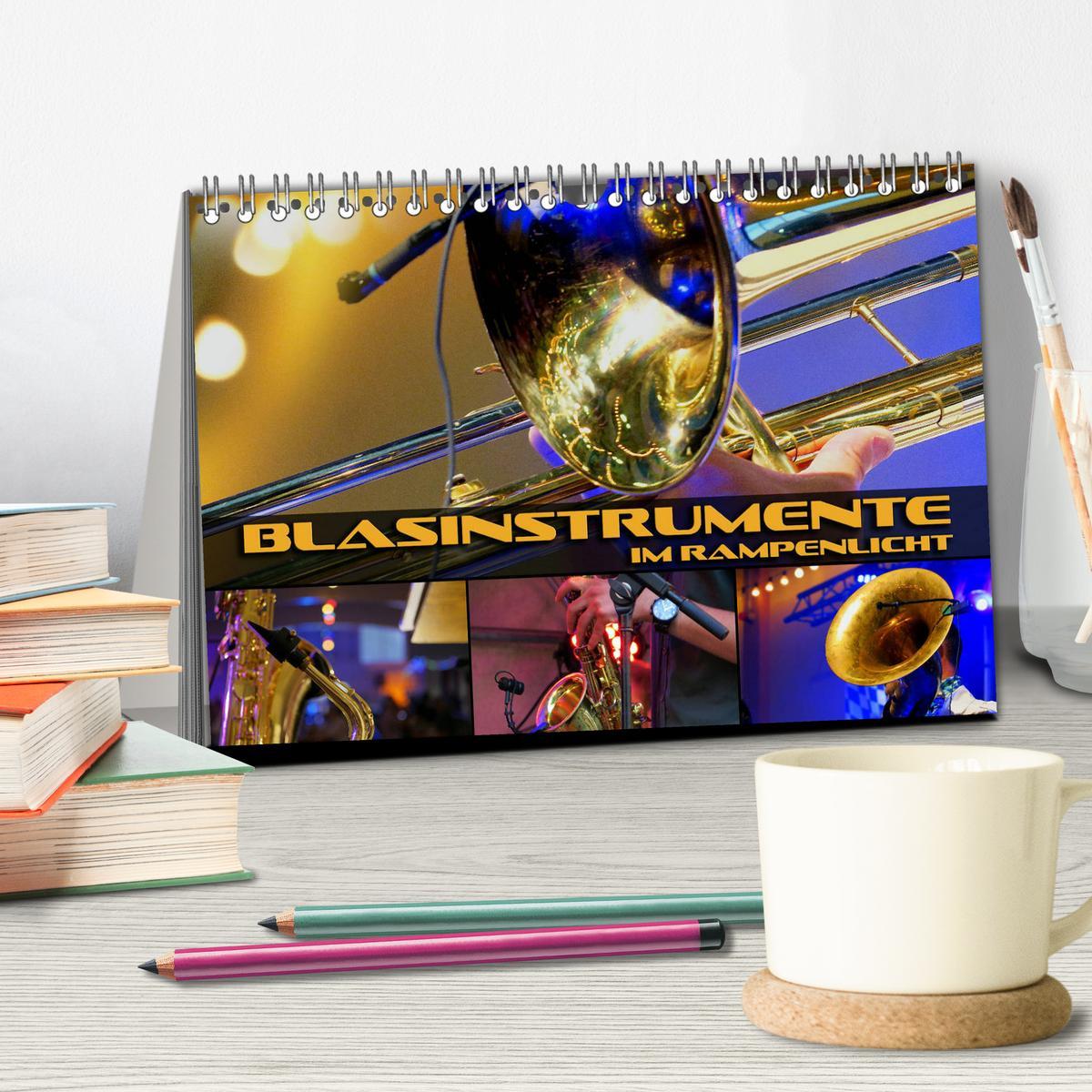 Bild: 9783435347575 | Blasinstrumente im Rampenlicht (Tischkalender 2025 DIN A5 quer),...