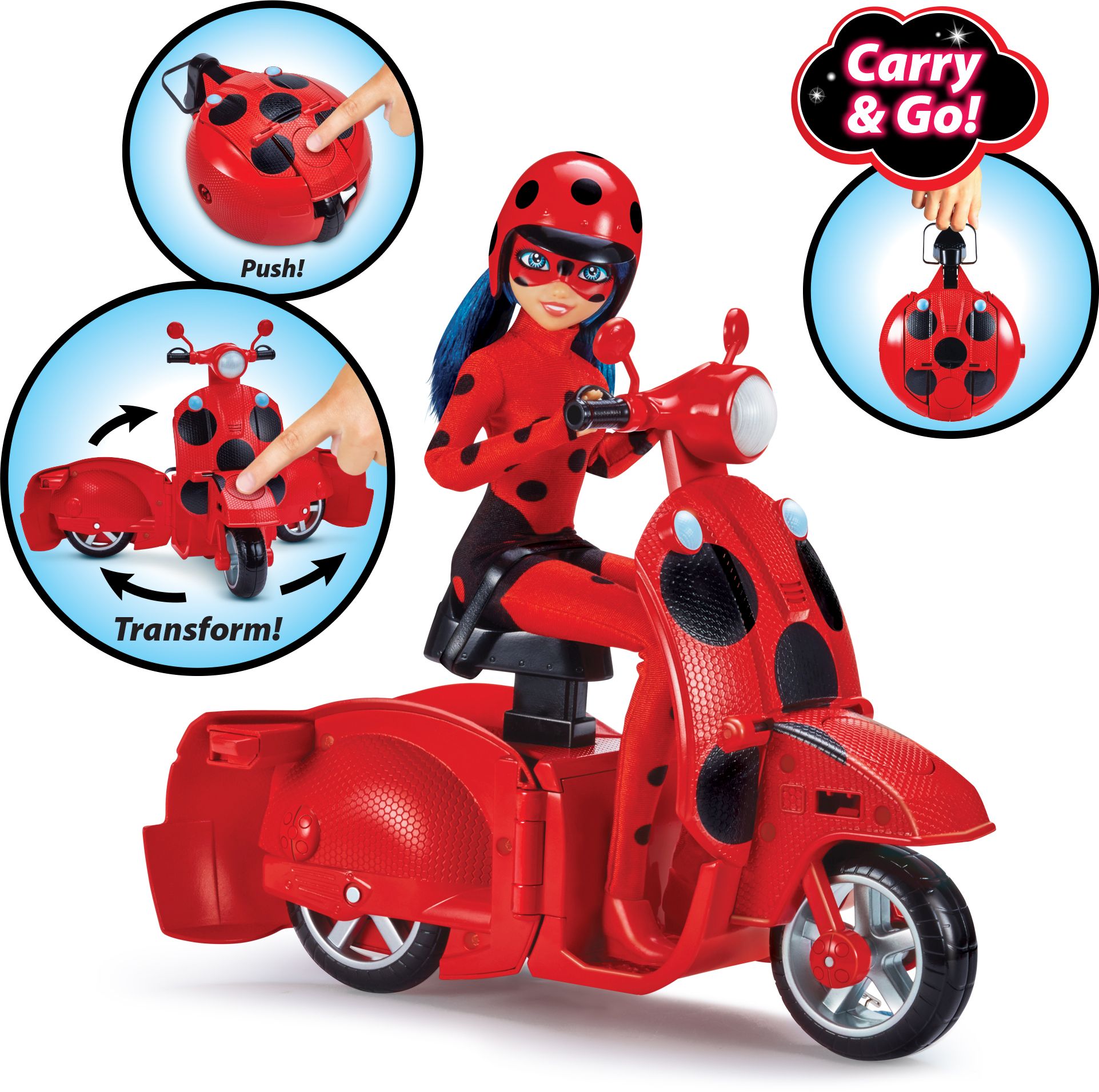 Cover: 3701405809157 | MIRACULOUS Ladybug Scooter mit Puppe | Miraculous | P50668