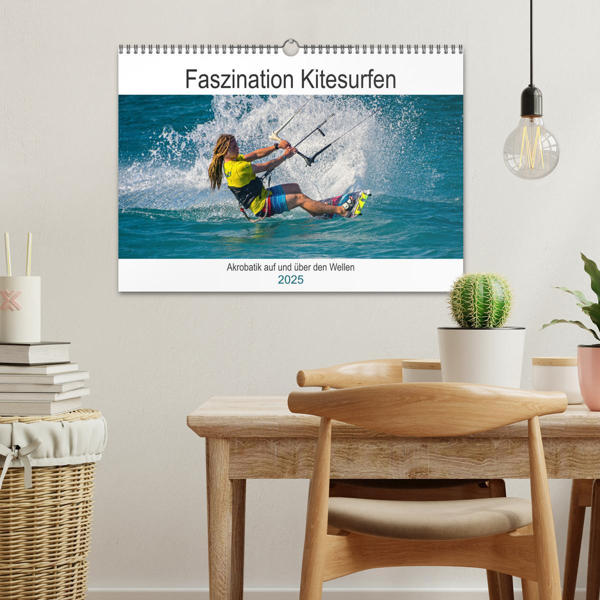 Bild: 9783435100606 | Faszination Kitesurfen (Wandkalender 2025 DIN A3 quer), CALVENDO...