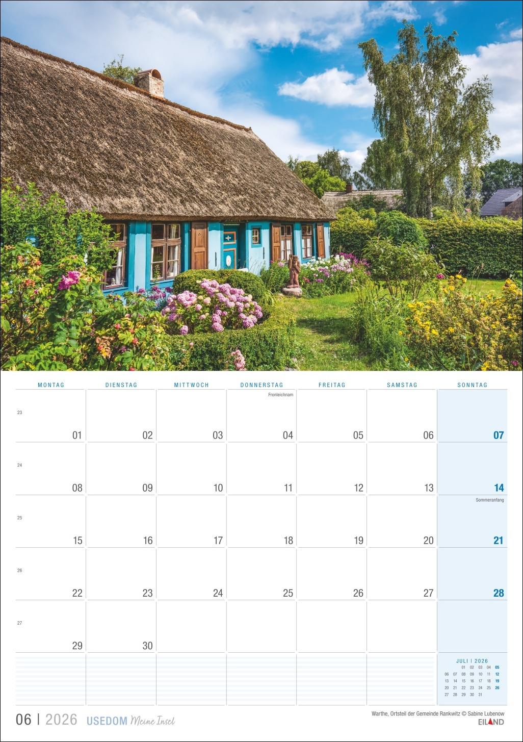 Bild: 9783964023957 | Usedom ...meine Insel Kalender 2026 | Eiland | Kalender | 13 S. | 2026