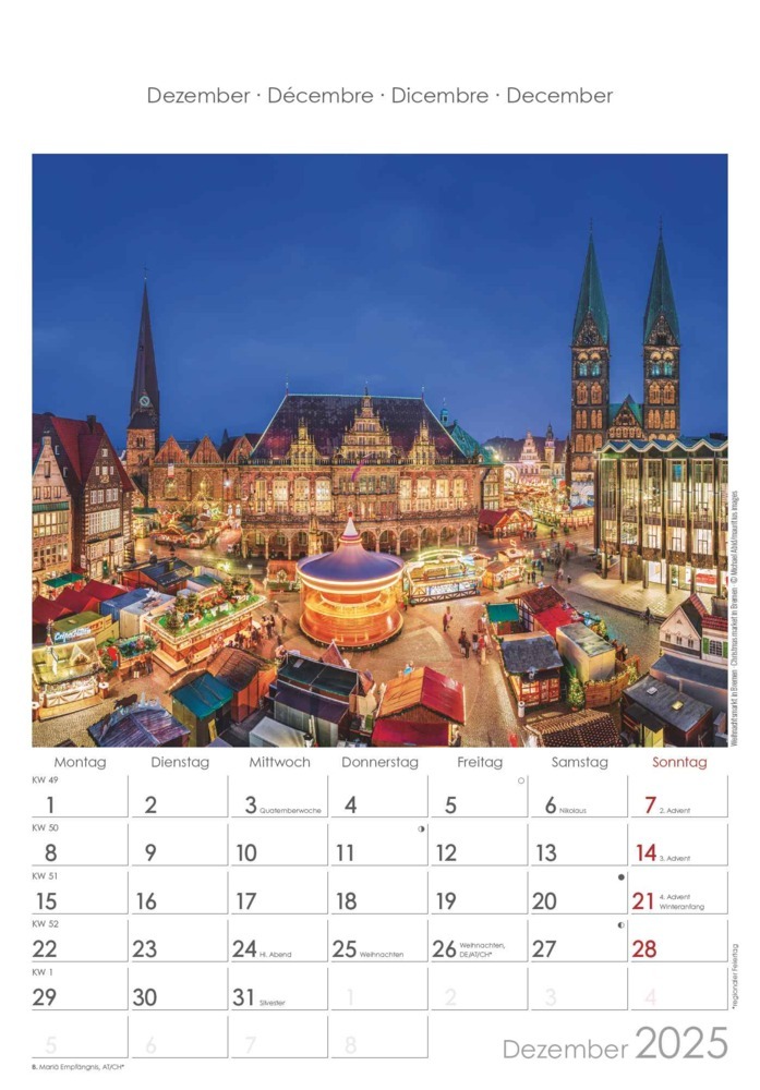 Bild: 4251732343378 | Alpha Edition - Niedersachsen und Bremen 2025 Bildkalender,...