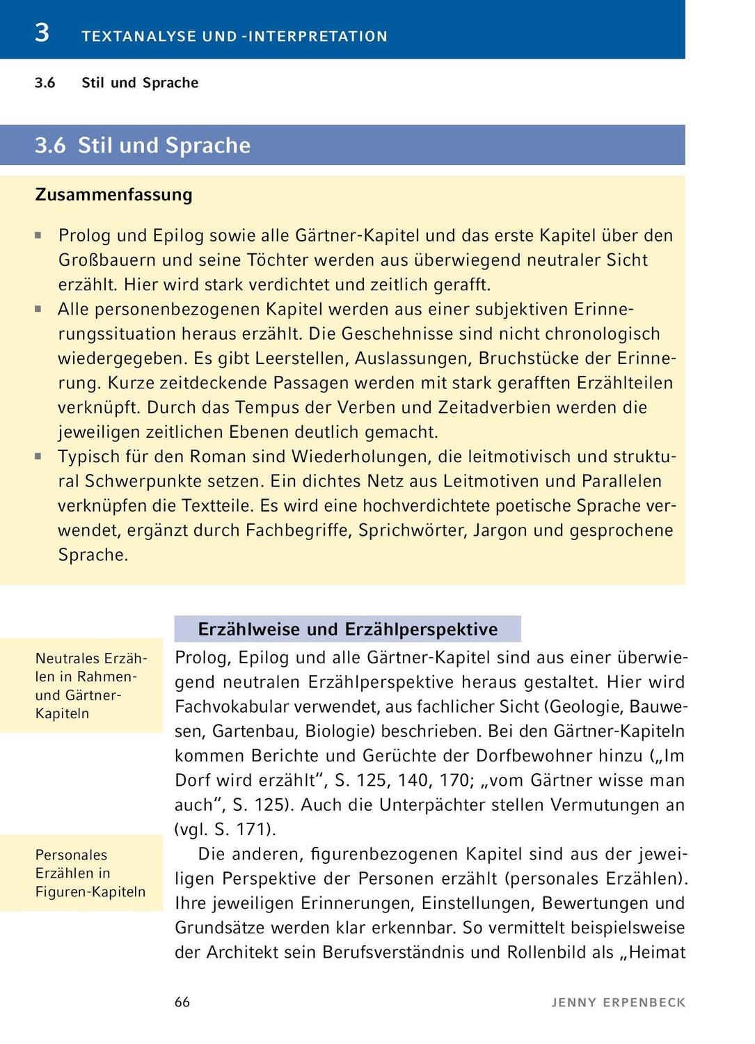 Bild: 9783804420984 | Heimsuchung von Jenny Erpenbeck - Textanalyse und Interpretation