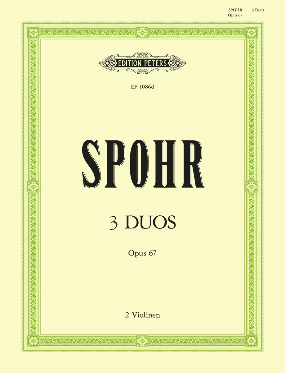 Cover: 9790014006464 | 3 Duos Op. 67 for 2 Violins: Set of Parts | Louis Spohr | Taschenbuch