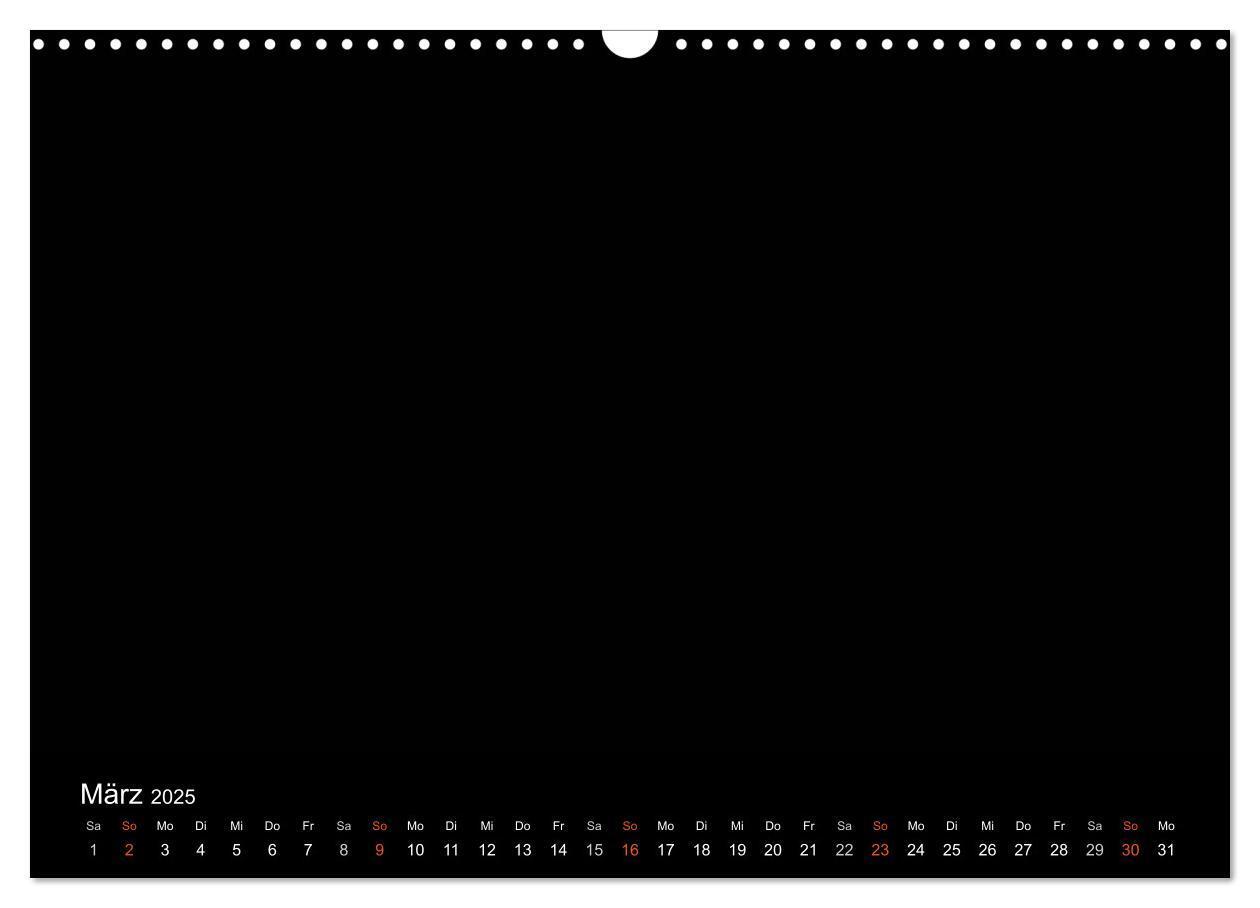 Bild: 9783435839148 | Bastelkalender - Schwarz (Wandkalender 2025 DIN A3 quer), CALVENDO...