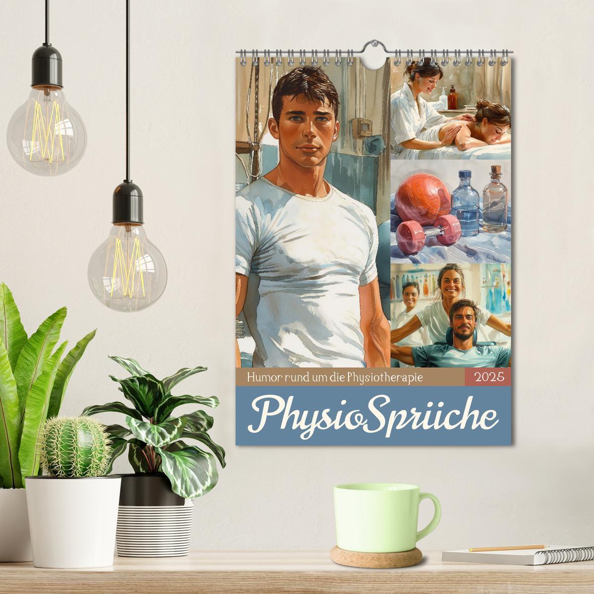 Bild: 9783457132203 | Physiosprüche (Wandkalender 2025 DIN A4 hoch), CALVENDO Monatskalender