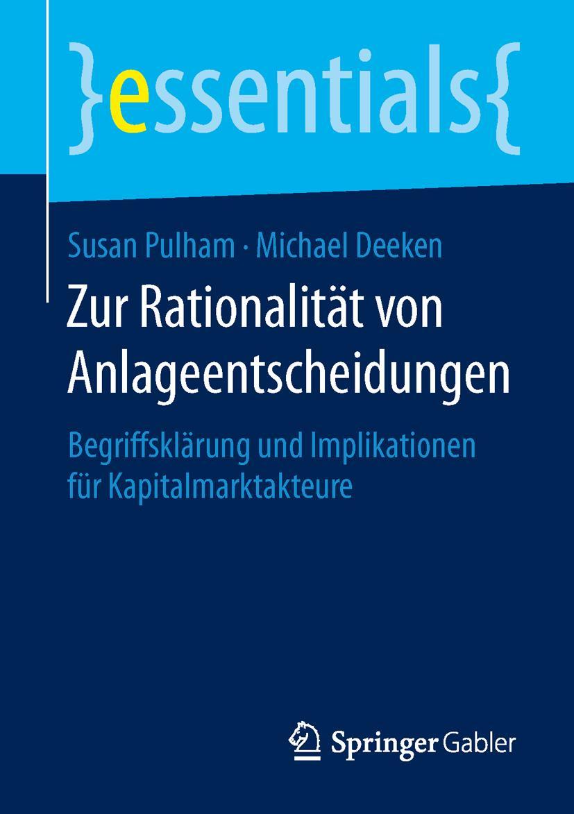 Cover: 9783658108052 | Zur Rationalität von Anlageentscheidungen | Michael Deeken (u. a.)