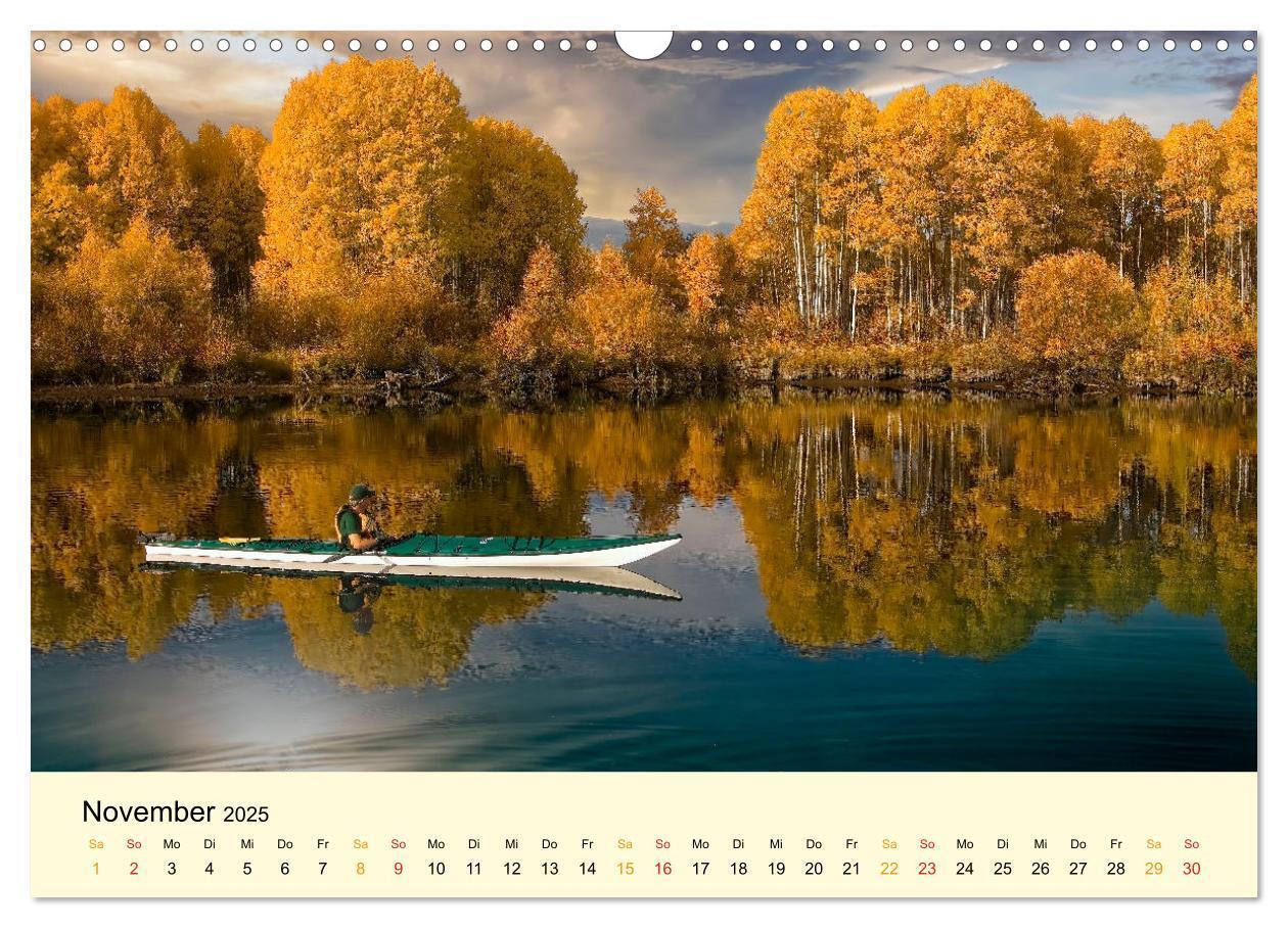 Bild: 9783383923227 | Kajak Abenteuer (Wandkalender 2025 DIN A3 quer), CALVENDO...