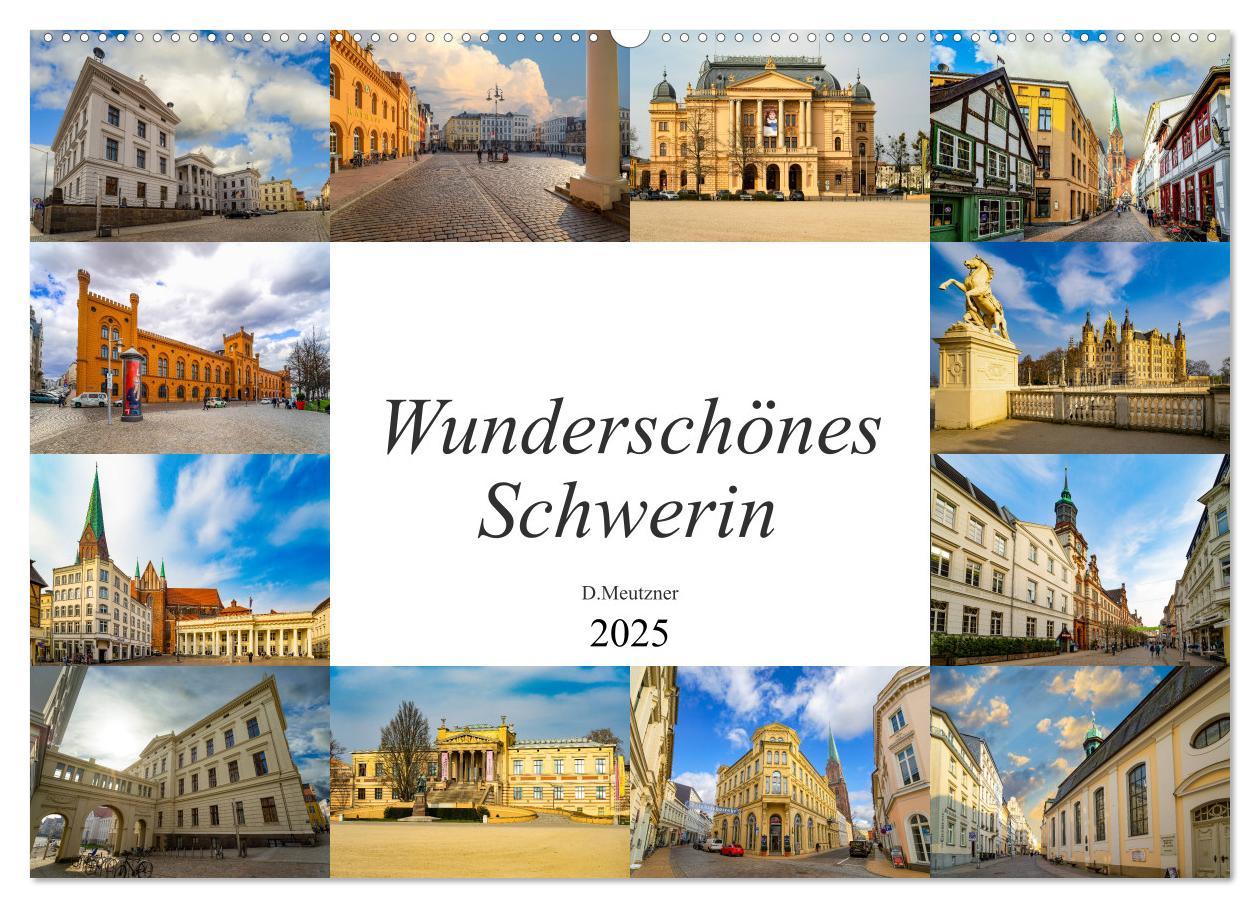 Cover: 9783435242641 | Wunderschönes Schwerin (Wandkalender 2025 DIN A2 quer), CALVENDO...