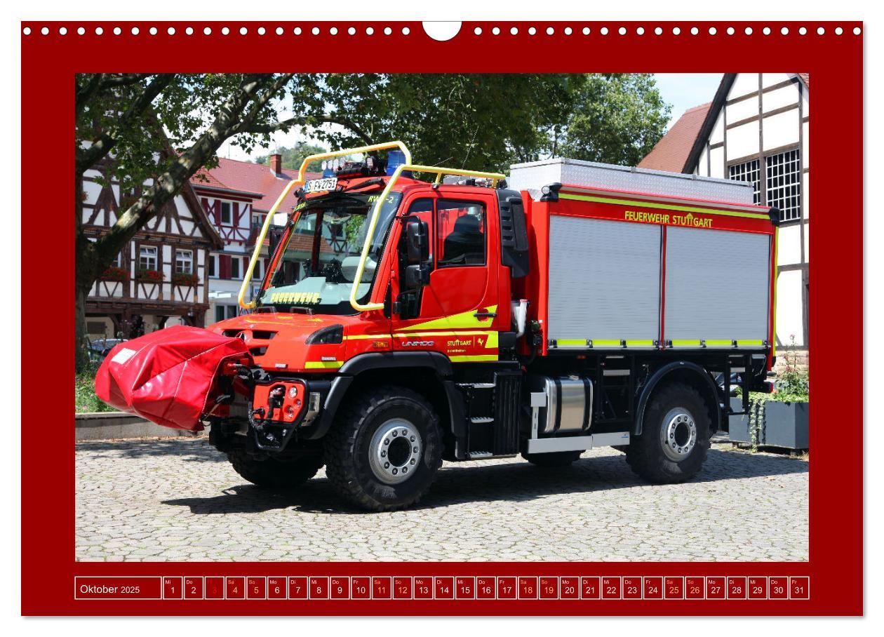 Bild: 9783457225417 | Unimog bei der Feuerwehr (Wandkalender 2025 DIN A3 quer), CALVENDO...