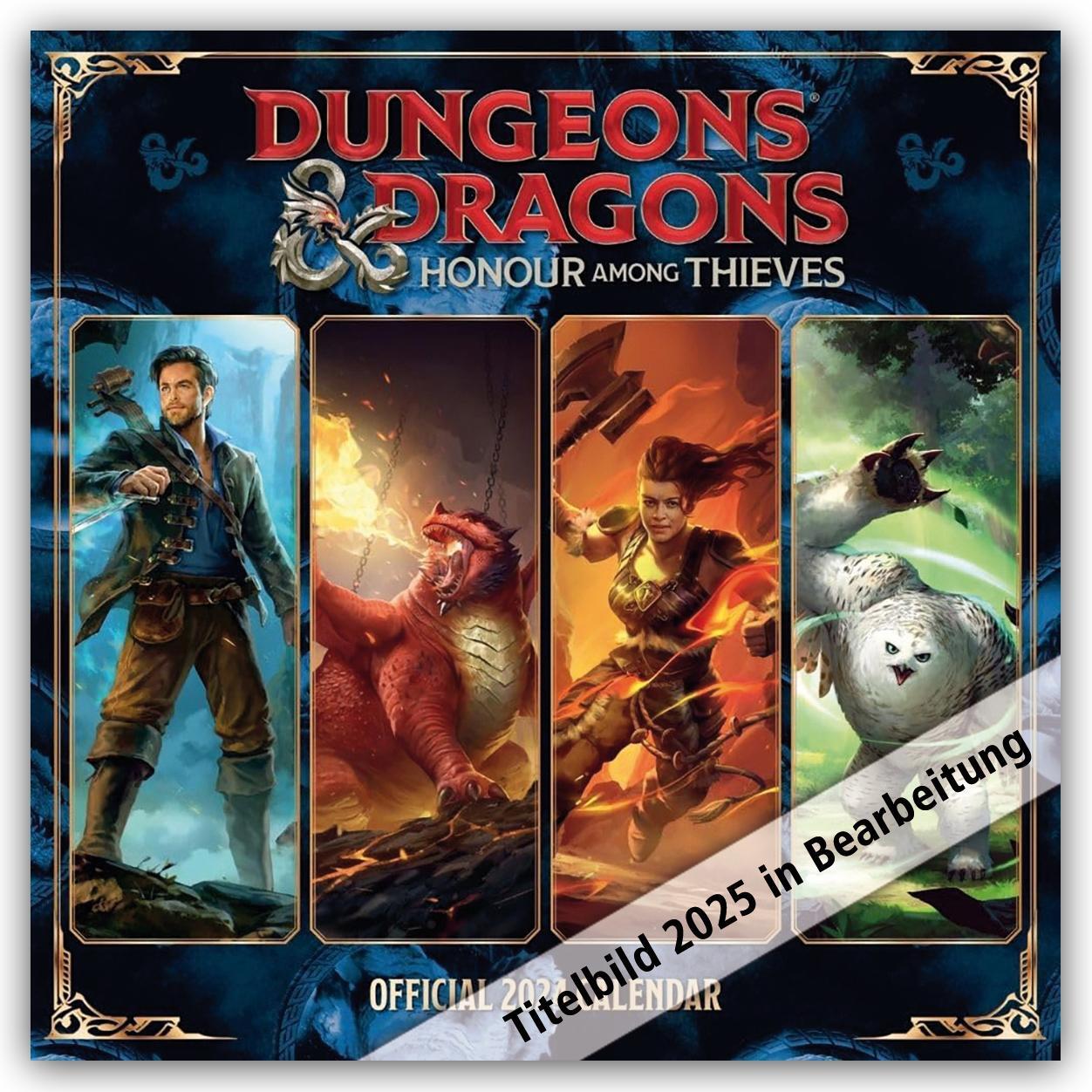 Cover: 9781835270714 | Dungeons and Dragons 2025 - Ehre unter Dieben - Wandkalender | Ltd