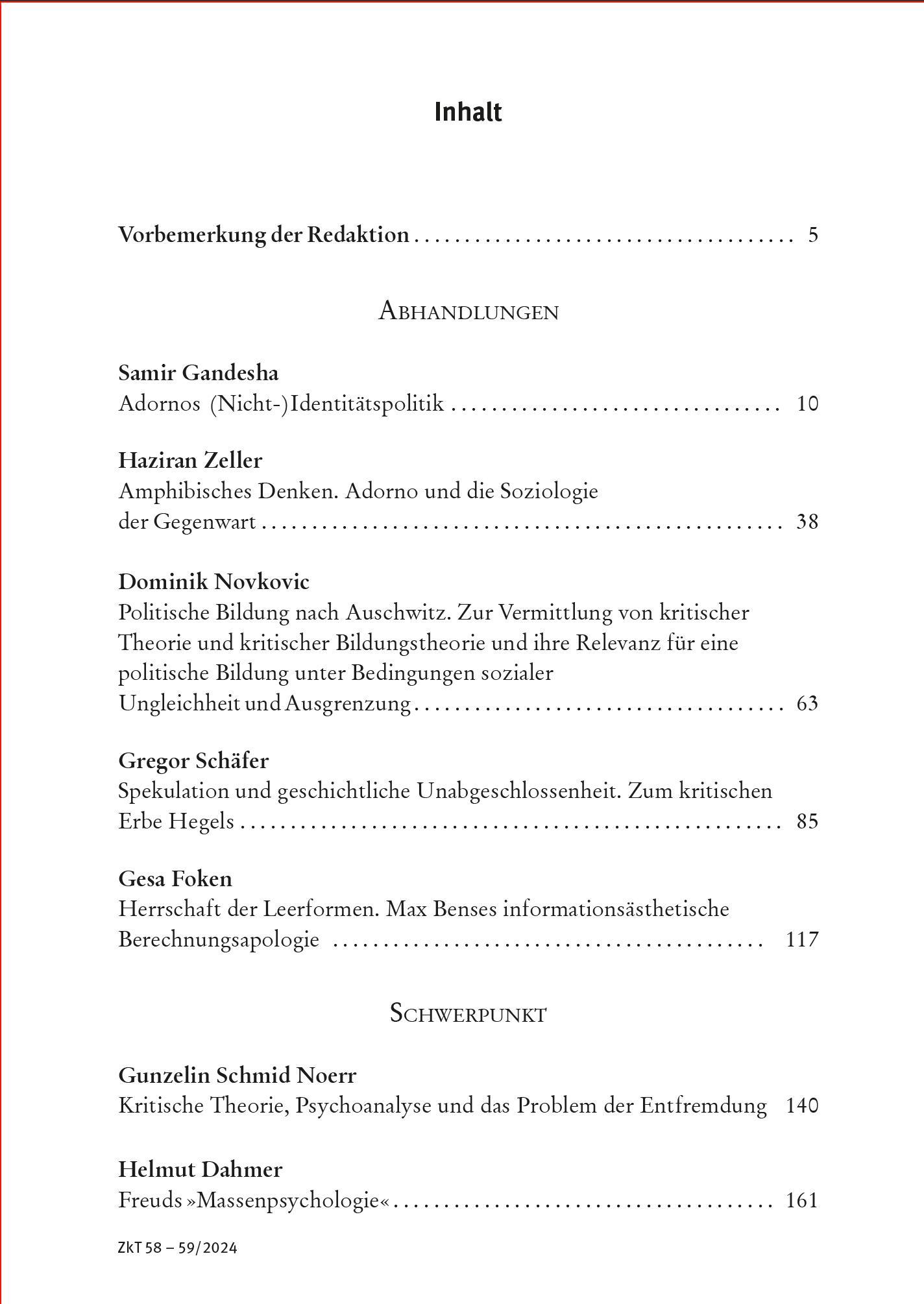 Bild: 9783987370212 | Zeitschrift für kritische Theorie, Heft 58/59 | 30. Jahrgang (2024)