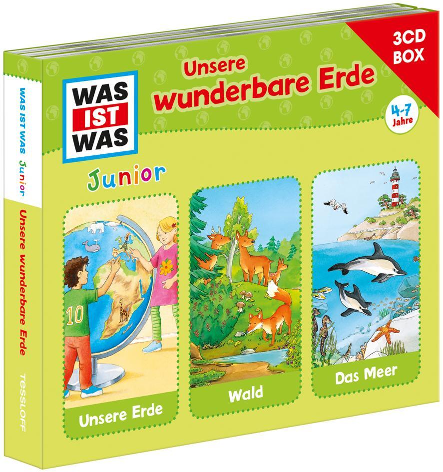 Cover: 9783788670290 | WAS IST WAS Junior 3-CD Hörspielbox. Unsere wunderbare Erde | Junior