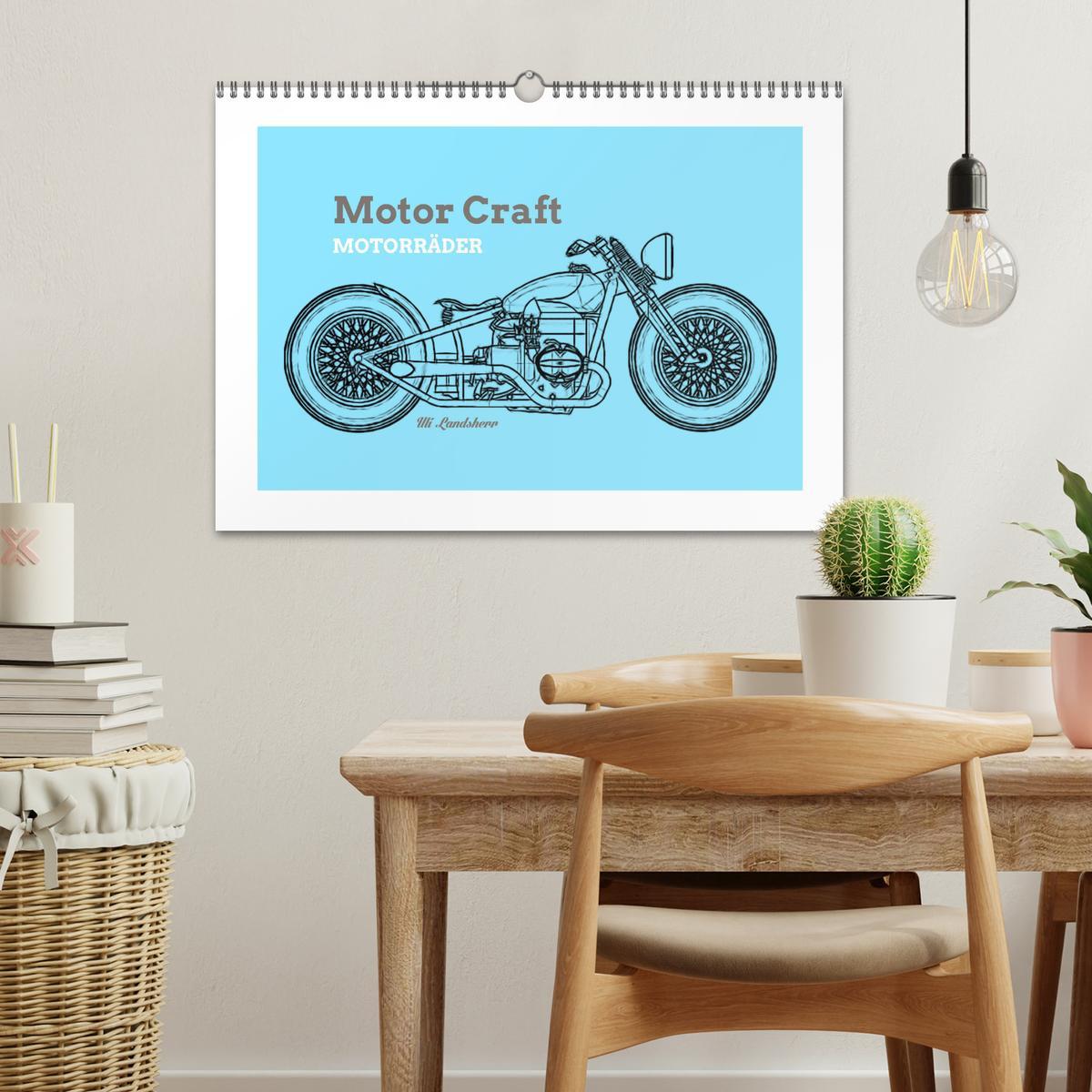 Bild: 9783435360246 | Motor Craft Motorräder (Wandkalender 2025 DIN A3 quer), CALVENDO...