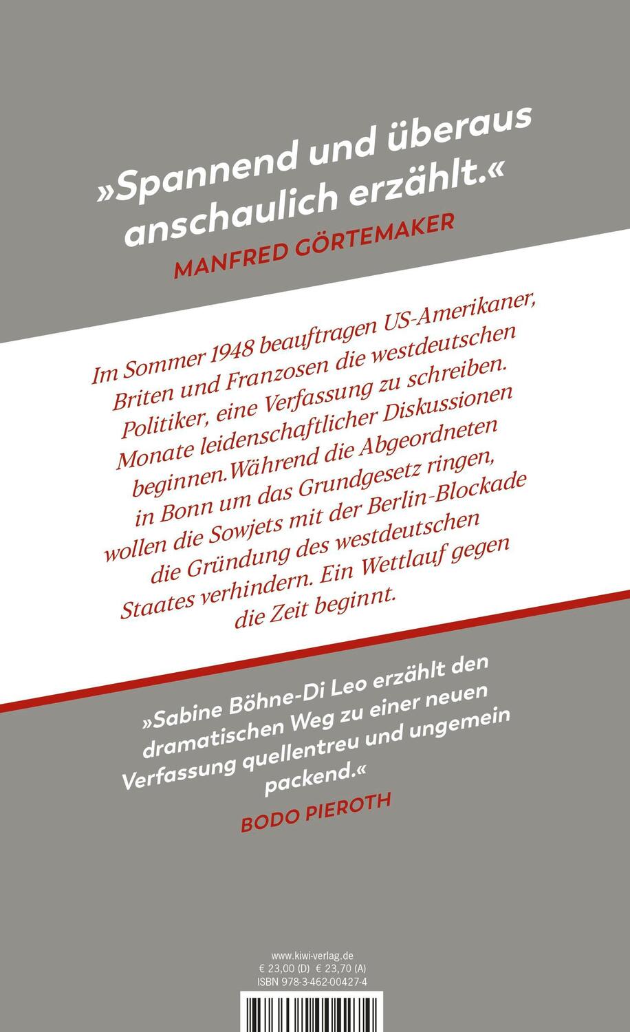 Rückseite: 9783462004274 | Die Erfindung der Bundesrepublik | Wie unser Grundgesetz entstand