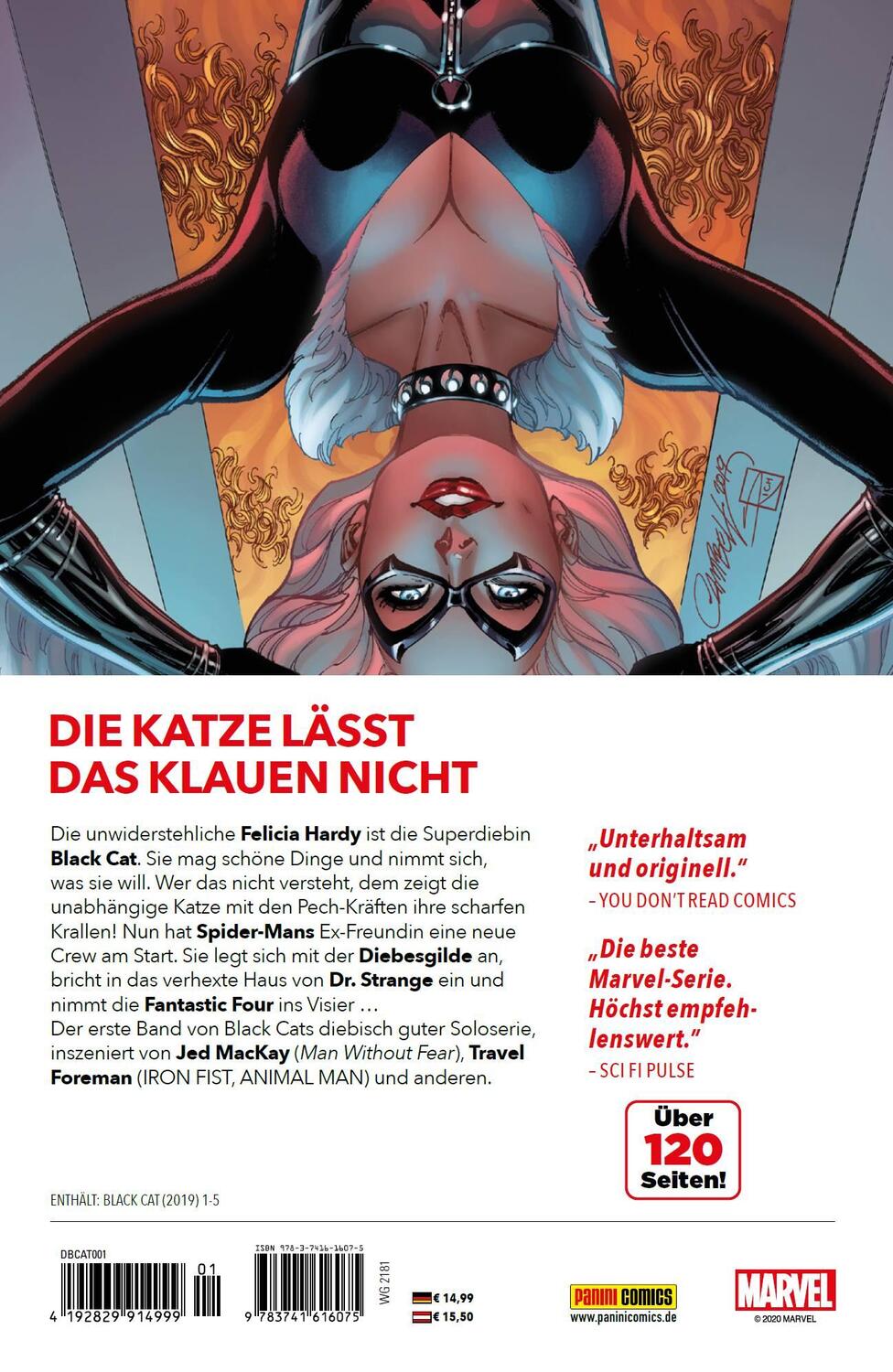 Rückseite: 9783741616075 | Black Cat | Bd. 1: Auf Raubzug | Jed Mackay (u. a.) | Taschenbuch