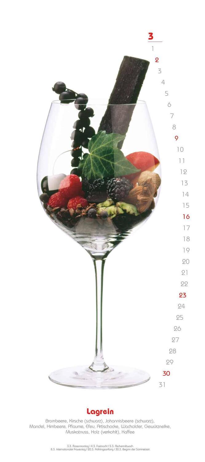 Bild: 4250809653716 | Weinaromen 2025 - Wandkalender - Weinsorten und wonach sie...