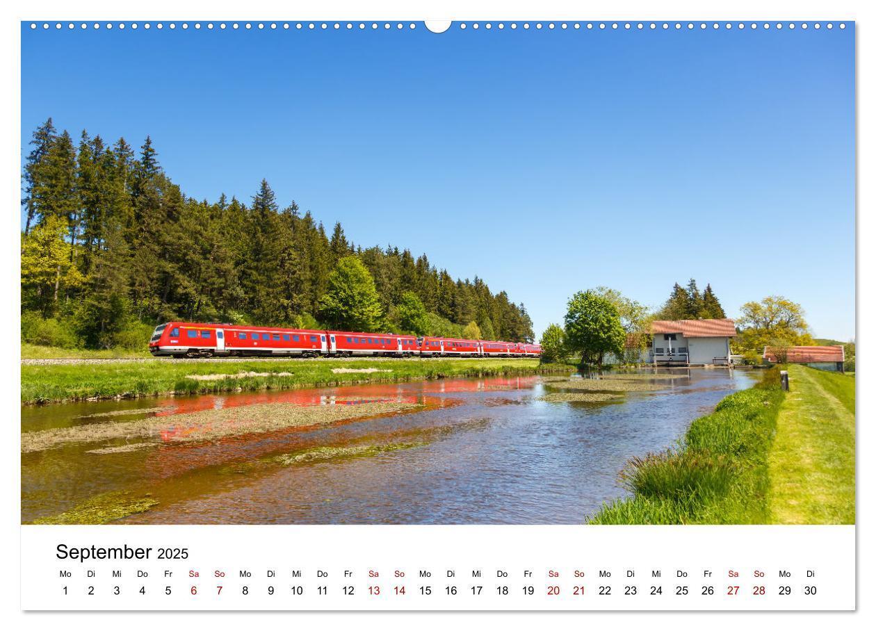 Bild: 9783435034772 | Eisenbahn in Deutschland (Wandkalender 2025 DIN A2 quer), CALVENDO...